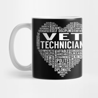 Vet Technician Heart Mug